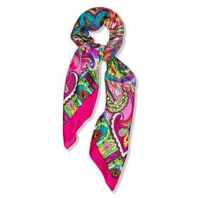 Pink Silk Scarf